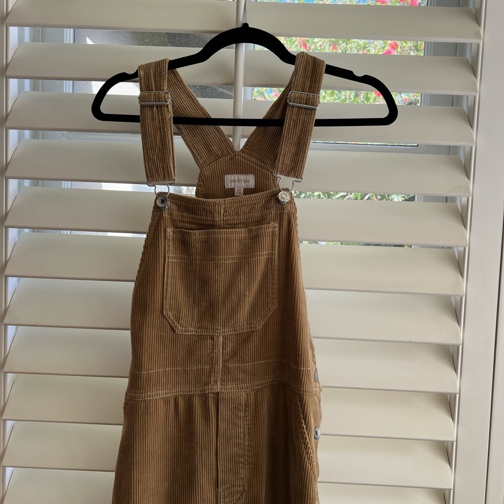 Brixton corduroy overalls tan